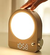 Vivilumens Wake Up Light Sunrise Alarm Clock, RGB Fiber-Optic Lamp, Sunrise Sunset Simulation, 10...