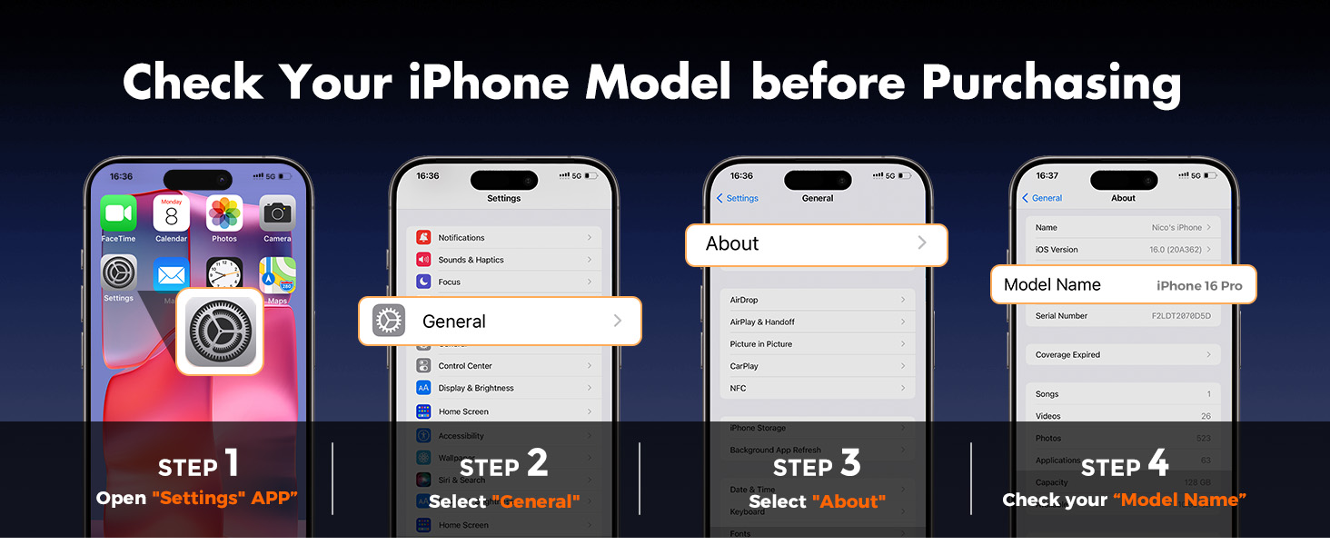 UNBREAKcable iPhone 16 Pro Screen Protector Tempered Glass