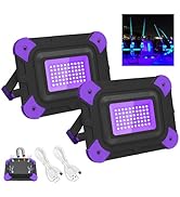T-SUN Rechargeable Black Lights, Battery Powered Black Light for Fishing Portable Work Light for ...
