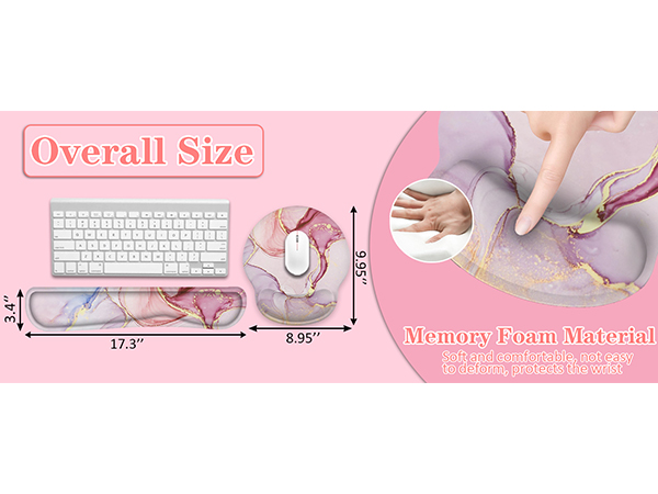 mouse pad and keyboard wrist rest