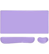 MOSISO Keyboard Mouse Pad Set,Large Gaming Mouse Pad&amp;Keyboard Wrist Rest, Ergonomic Pain Relief W...