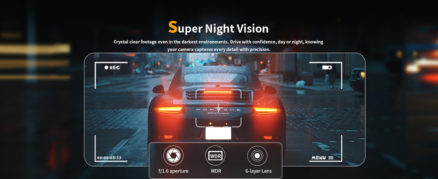 dash cam, dash camera for cars, emergency video lock dash cam, car on-dash mounted cameras