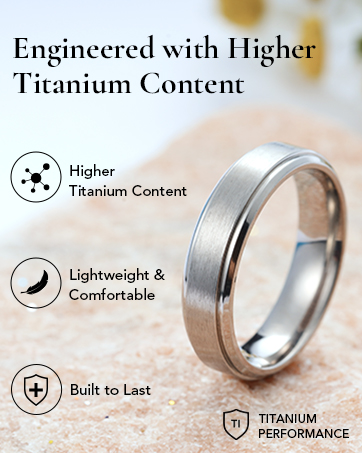 stainless steel wedding band