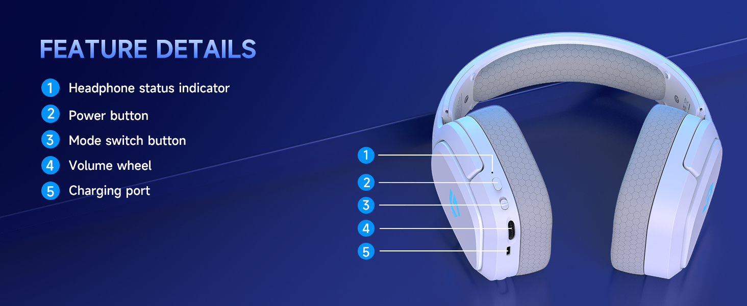 Wireless gaming Headset