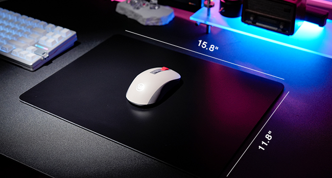 15.8×11.8 Inch glass mouse pad Large Full-Size Layout for Unrestricted Movement