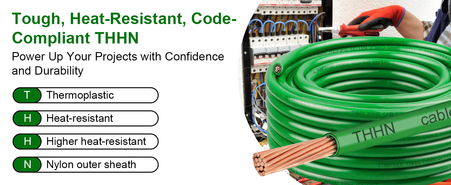 THHN Stranded Wire Green