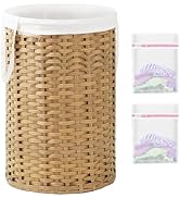 SETVSON Large Laundry Hamper Laundry Basket Round 34.3 Gal (130 L) Handwoven Wicker Laundry Baske...