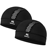 MELASA Skull Cap Lightweight Beanie, Breathable Cycling Cap, Sweat Wicking Motorcycle Helmet Hard...