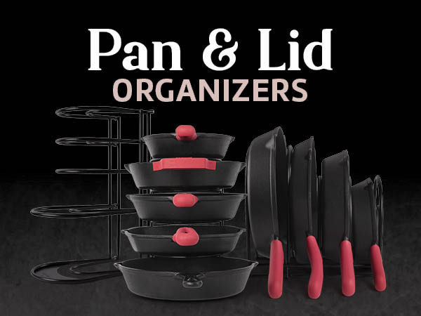 heavy duty pan and organizer kitchen organizer racks for cast iron cookware