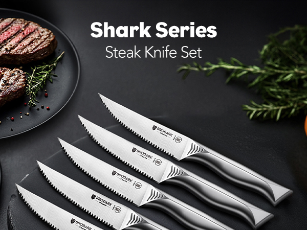 Shark Series Steak Knife Set