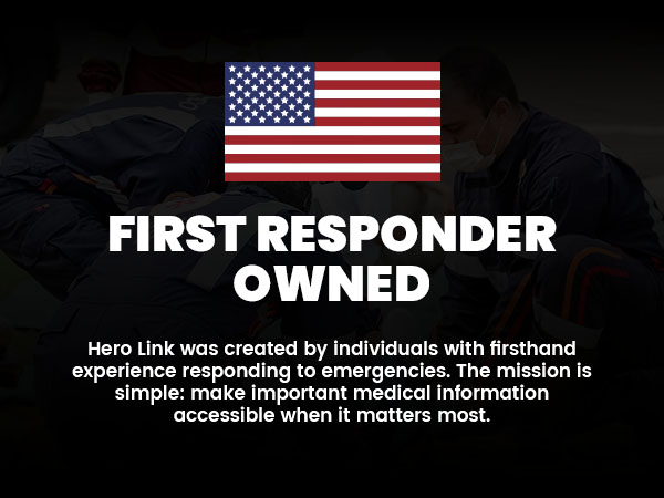 hero link emergency bracelet first responders scan qr code