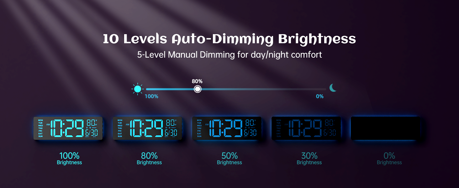 digital wall clock