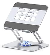 ORICO 360° Rotating Tablet Stand for iPad up to 12.9 Inch, Foldable Tablet Stand for Desk, Alumin...
