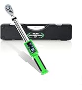 INGJER UPGRADE 1/2 Inch Drive Digital Torque Wrench 10-220FT-LB/8-160N.M, Torque Range Accurate t...