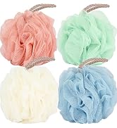 Fu Store Loofah Sponge Shower Loofahs 4 Colors Bath Sponges Body Scrubbers | Mesh Balls 60g Luffa...