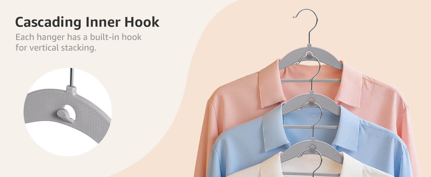 Cascading Plastic Hangers