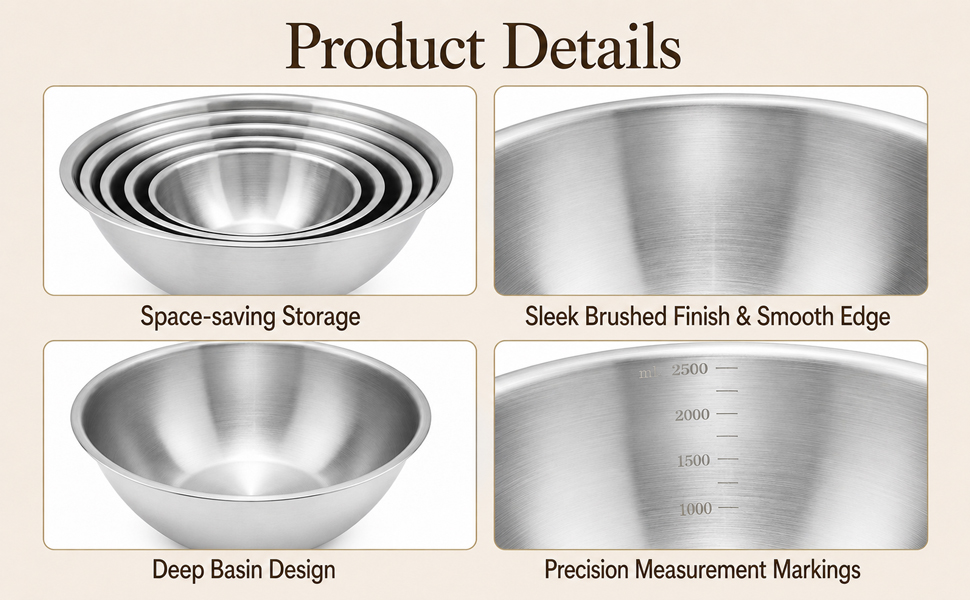 Stainless Steel Mixing Bowls
