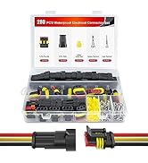 Nilight 20 Kits 3 Pin Electrical Connector ?Male Female Terminal Wire Connector 3 Position Waterp...