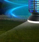 AMUFER Bug Zapper Outdoor &amp; Indoor, Upgraded 18W Exclusive Blue-Violet Light with 2W LED Lamp, 10...