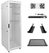 Tecmojo 42U Server Rack Network Cabinet, Locking Data Cabinet Enclosure for 19" Server, Networkin...