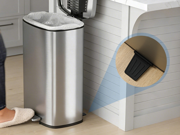 wall protector behind trash can