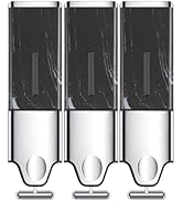 EHORIA 3-in-1 Quadrate Dispensers for The Shower,Shower soap Dispenser,Conditioner Dispenser, Sha...