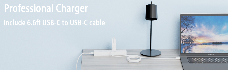 Include 6.6ft USB-C to USB-C cable
