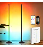 Bevenus RGB Corner Floor Lamp,1800LM Ambient Lighting for Gaming Room,2P | with Smart App Control...