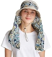 icolor Women Sun Hats UPF 50 Sun Protection Hat Summer Outdoor Neck Shield Flap Visor Hat Ponytai...