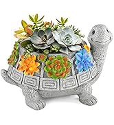 LESES Plant Pots, Cute Turtle Succulent Pot Planters for Indoor Plants with Drainage Hole, Flower...