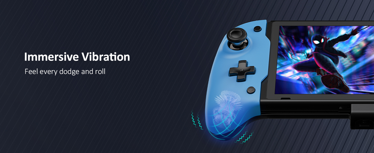 Built-In Dual Vibration Motors provide great vibration feedback and enhance your game immersion