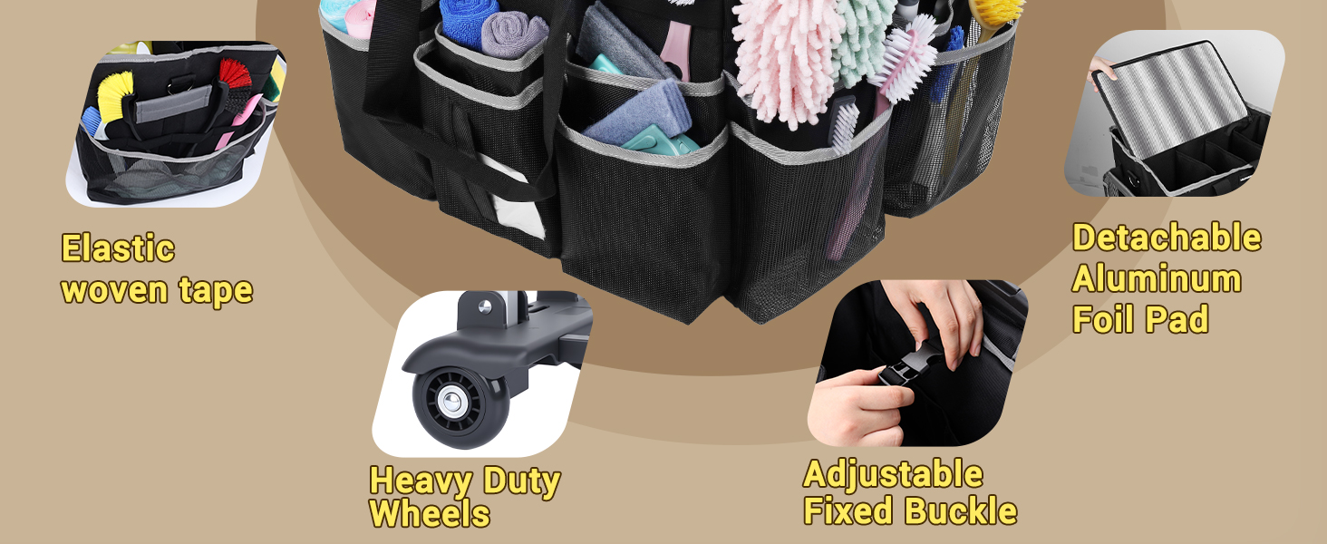 cleaning caddy for cleaning supplies
