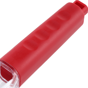 the red plastic case for the safety of the motorcycle