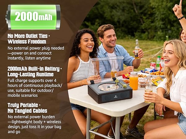 2000mAh rechargeable