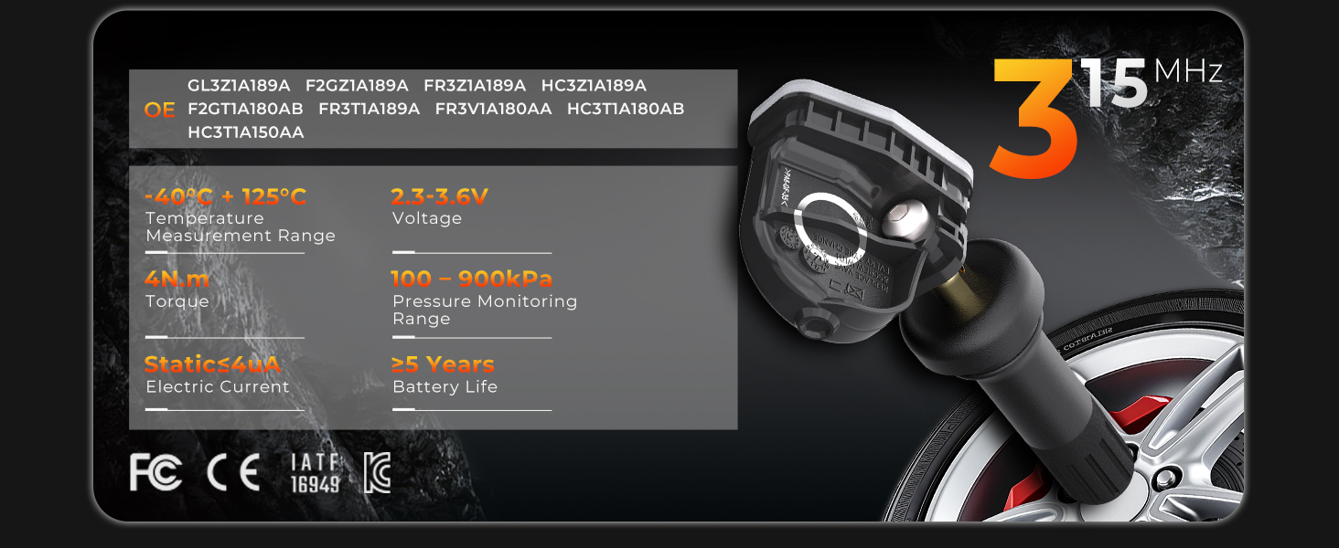 TIRE PRESSURE MONITORING SYSTEM SENOSR 