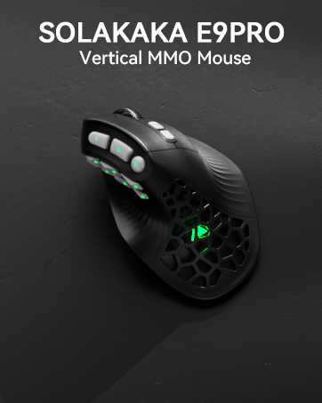 SOLAKAKA E9 vertical MMO mouse
