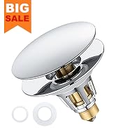 ???????????? Universal Bathroom Sink Stopper - 1.1~1.5" Sink Drain Stopper, Full-Size Bounce Bull...