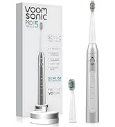 Voom Sonic Pro 5 Series Rechargeable Electronic Toothbrush, Dentist Recommended, Advanced Oral Ca...