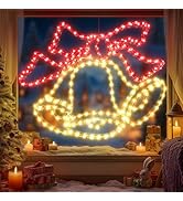 Christmas Large Bell Lights Decoration - 297LED Outdoor Waterproof Christmas Lights Large Bell De...