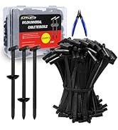 100PCS Upgraded Nylon Universal Cable Tie Buckle,Self-Locking Multifunctional Zipper Clips, Zip T...