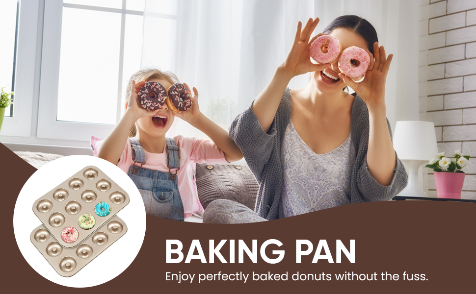 Non-stick pan essential for easy release bagel pans perfect for homemade treats Cake tin