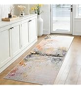 Gifeas Hallway Runner Rug, 2x8 Abstract Washable Runner Rugs with Non Slip Backing, Ultra Soft Mo...