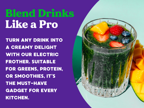 Milk frother, Handheld mixer, Electric drink mixer, Matcha whisk, Protein powder, Coffee frother, 
