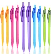 Yuxingrong Retractable Ballpoint Pens 1.0mm, Smooth Writing Black Ink Click Pens, Comfort Grip &amp; ...