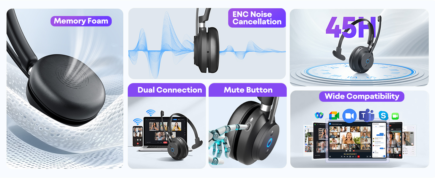 bluetooth headset with microphone