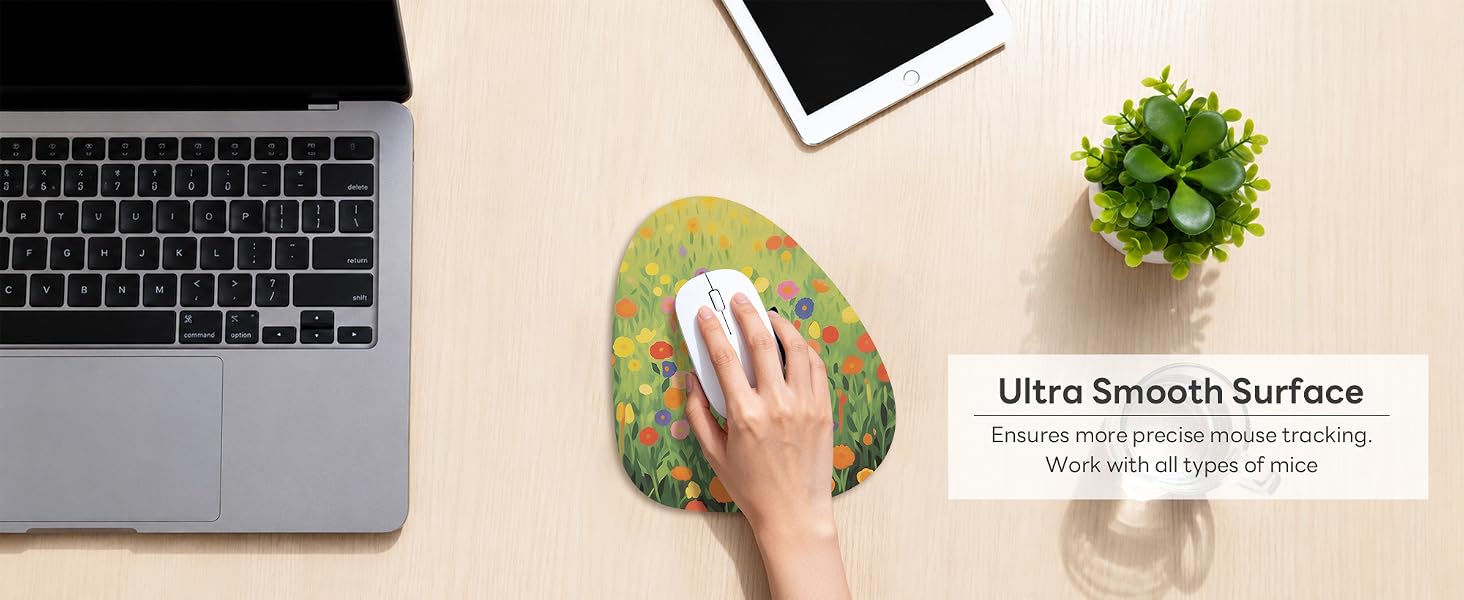 Rimilak Small Mouse Pad 6 x 7 Inch, Irregular Mini Mousepad