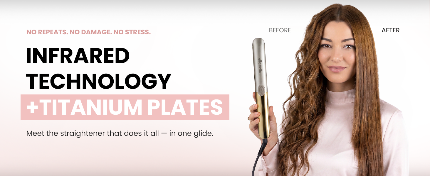 Infrared Slim Straightener Champagne