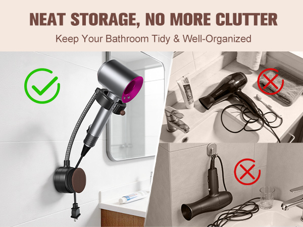 Hands Free Hair Dryer Holder