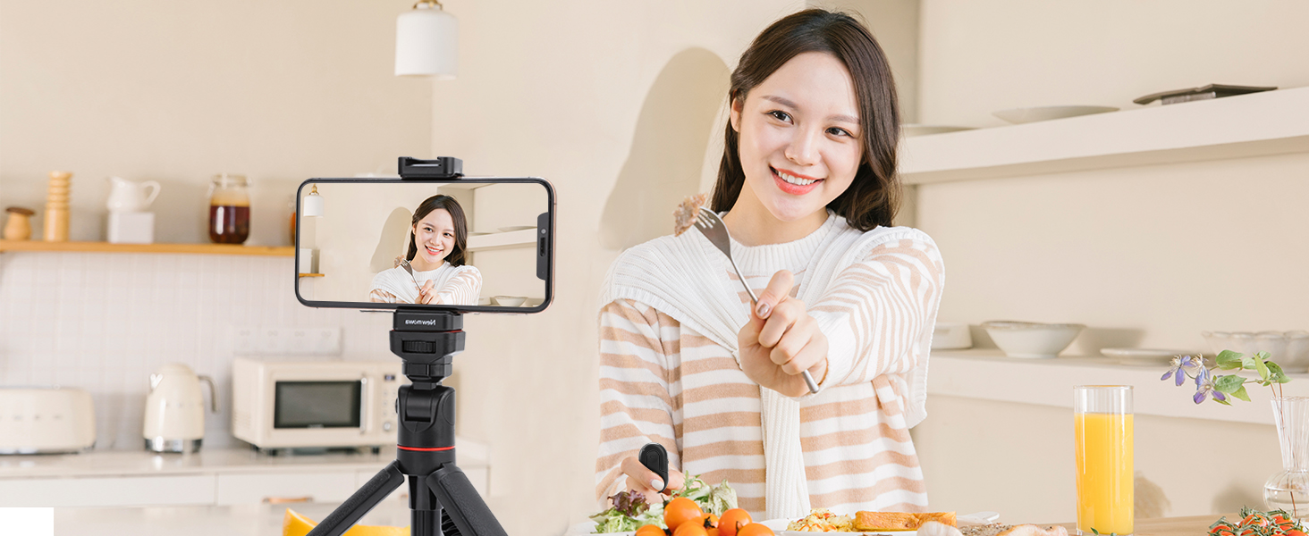 Selfie Phone Screen with Wireless Remote