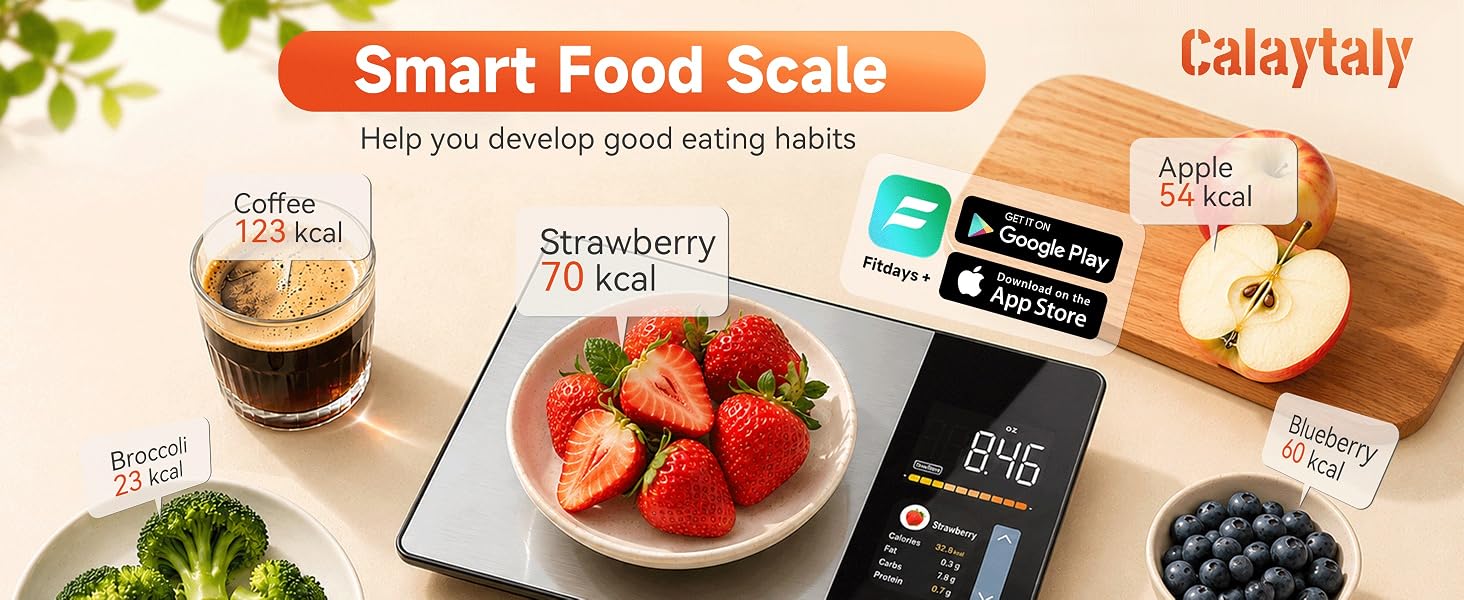 Smart Food Scale with Nutritional Calculator for Kitchen